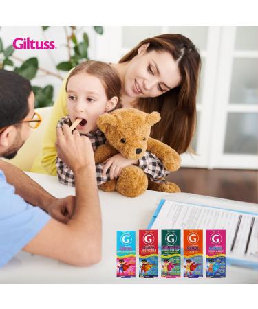 Giltuss Children's Multi-Symptom Cold & Flu Syrup Strawberry 4 fl oz - Fast Relief for Kids - Buy Online on GoSupps.com