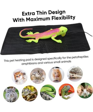 VILLCASE Reptile Heating Pad Electric Indoor Under Tank Terrarium Heating Mat New born Cat Dog Heating Cushion USB 3 Gears Heater Pad Waterproof Warming Mat for Small Animals - Buy Online on GoSupps.com