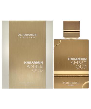 Al Haramain Amber Oud White Edition - Arabian Perfume for Women and Men - Unisex Amber Perfume - Long Lasting Perfume for Men and Women - 6.7 oz