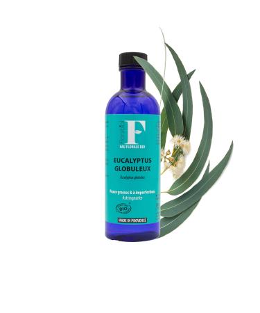 Florabiol - Organic Eucalyptus Globulus Floral Water 200 ml - Astringent Lotion - Purifying Refreshing Stimulating - Ecocert Organic Certified - French Made