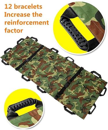 Emergency Stretcher Twith 12 Handles Waterproof Foldable Emergency Rescue Back Stretcher with Storage Bags for Clinic Home Sports Venues (Color : C) - Buy Online on GoSupps.com