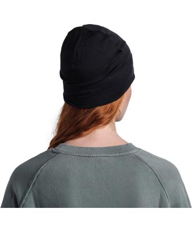 Buff Unisex Solid Black Merino Lightweight Beanie | Versatile Warmth & Style | International Shipping Available - Buy Online on GoSupps.com