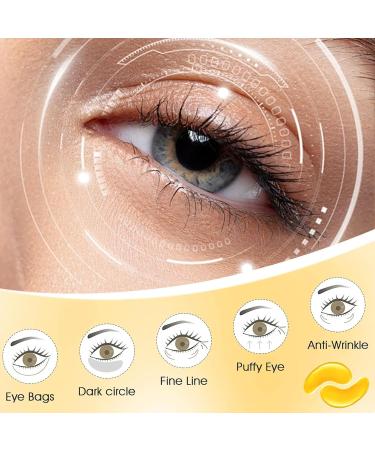 30 Pairs 24K Gold Under Eye Patches - Gel Collagen Masks for Dark Circles & Puffiness | Travel-Friendly Skin Care Set - Buy Online on GoSupps.com