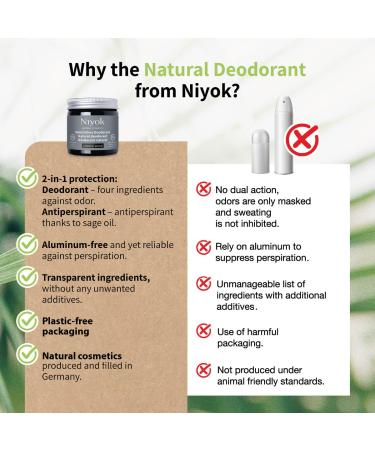 Buy Natural Cosmetics 2-in-1 Aluminum Free Deodorant & Antiperspirant - Oriental Wood Scent 40 ml | Eco-Friendly Long-Lasting Protection - Buy Online on GoSupps.com