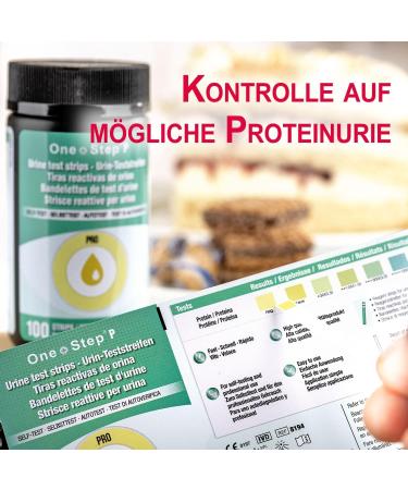 100 x One-Step Urine Test Strips for Protein Detection | Health Test for Diabetes & Kidney Damage | Accurate Proteinuria Testing - Buy Online on GoSupps.com