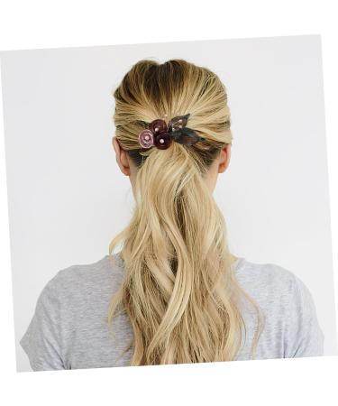 minkissy Hairpins Ponytail Accessory Copper Wire Hair Clip Hair Barrettes Hair Clips Thick Hair Accessories Barrettes for Girls With Diamond Spring Clip Big Hairpin Headgear Bride - Buy Online on GoSupps.com