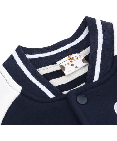Famuka Baby Jacket Kids Baseball Coat 6-9 Months Navy - Unisex Boys Girls Outerwear - Buy Online on GoSupps.com