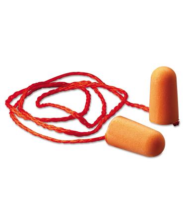 1110 Foam Single-Use Earplugs Corded 29Nrr Orange 100 Pairs