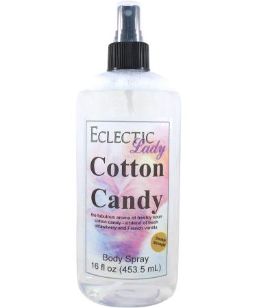 Cotton Candy Body Spray (Double Strength) 16 ounces Body Mist for Women with Clean Light & Gentle Fragrance Long Lasting Perfume with Comforting Scent for Men & Women Cologne with Soft Subtle Double Strength 16 Fl Oz (Pack of 1)