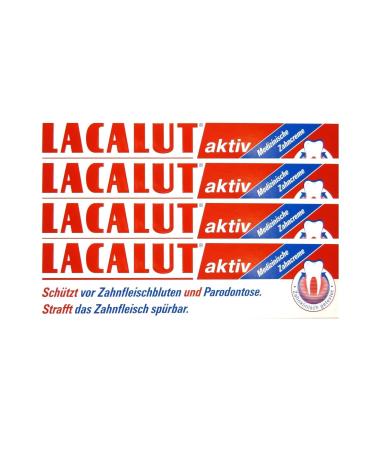 4x LACALUT active toothpaste 100 ml PZN 5484132 periodontitis bleeding gums