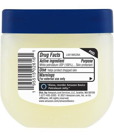 Amazon Basics White Petroleum Jelly Skin Protectant, Unscented 3.75 oz - 1-Pack - Buy Online on GoSupps.com