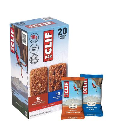 Clif Variety Bar 24 Count 8 White Chocolate Macadamia Nut 8 Chocolate Chip 8 Crunchy Peanut Butter - Buy Online on GoSupps.com