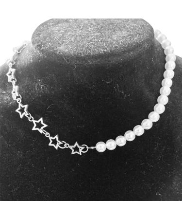 Oralgo's Delicate Hollow Star Trailer Necklace - Trendy Gift for Women & Girls | Alloy & Art Beads Jewelry - Buy Online on GoSupps.com