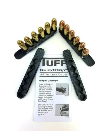 TUFF Quick Strips - Set of 4 Flexible 6 Round QuickStrips for .32 .327 9mm - Speed up Revolver Reloads - Buy Online on GoSupps.com