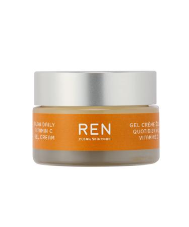 REN Clean Skincare Glow Daily Vitamin - C Gel Cream Antioxidant Face Moisturizer with Cruelty Free & Vegan 0.5 Fl Oz (Pack of 1)