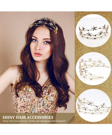 FERCAISH Rhinestone Crystal Crown | Wedding & Bridal Headpiece for Women | Princess Crown for Christmas, Photography & Parties - Buy Online on GoSupps.com