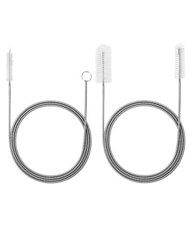 QWORK 2Pcs Straw Cleaner Brush Drain Brush Long Pipe Cleaner Brush Used For Kitchen Drain Pipe Cleaning Refrigerator Drain Hole Sink Cleaning 155cm - Buy Online on GoSupps.com