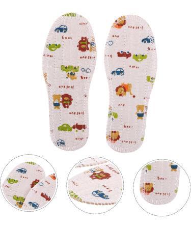 Children's Shoe Inserts - 3 Pairs Cushioned Insoles for Heels | Comfortable & Durable Shoe Pads | Spring & Summer Cloth Insoles for Kids - Buy Online on GoSupps.com