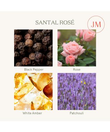 La Jolie Muse Rose Scented Candle Gifts for Women Wedding Candles Sandalwood Rose Candle 2 Wicks Luxury Candles 12 oz/340g 60 Hour Burn Time Candles for Home Scented - Buy Online on GoSupps.com