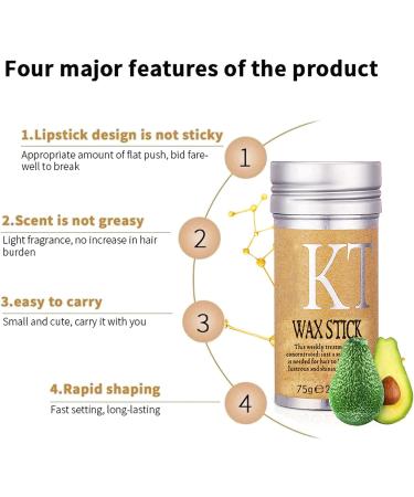 Hair Wax Stick for Edge Control and Anti-Frizz Styling - Non-Greasy Hair Pomade Stick 2.7 Oz (1PCS) - Buy Online on GoSupps.com