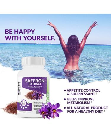 Saffron Extract 88.5mg - Natural Appetite Suppressant & Mood Booster for Healthy Weight Loss - Buy Online on GoSupps.com