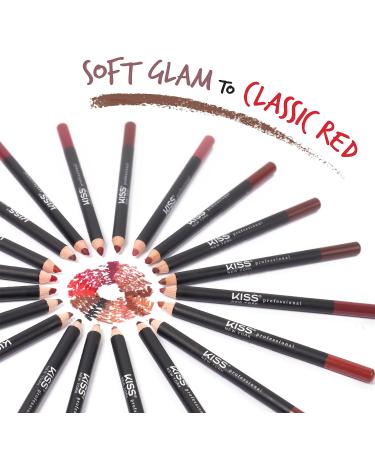 kiss new york Professional Slim Lip Pencil - Creamy Soft Lip Liner for Smooth & Long-Lasting Rich Brown Lip Color - Natural Makeup, Water-Resistant Lip Crayon - Buy Online on GoSupps.com