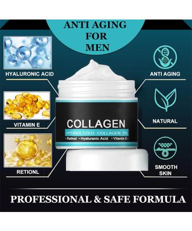 Anti Aging Mens Face Cream Mens Moisturiser Face Cream With Retionl Hyaluronic Acid Moisturiser For Men Anti Wrinkle Mens Face Moisturiser Hydrated Reduce Fine Lines Non-Greasy - Buy Online on GoSupps.com
