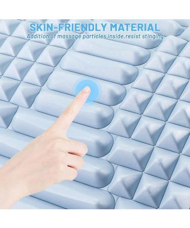Royouzi 2-in-1 Back Extensor & Neck Extension | Orthopedic Lumbar Pillow for Back & Neck Pain Relief - Blue - Buy Online on GoSupps.com