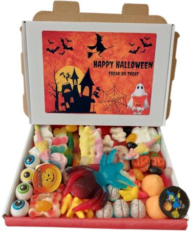 Halloween Sweet Box Trick or Treat Halloween Pick N Mix Wrapped Sweets Sweet box for Halloween Party Bags Assortment Retro Sweets 425g - Buy Online on GoSupps.com