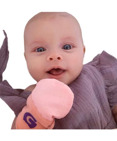 Gummee Baby Scratch Mittens - Baby Mittens 0-3 Months - Newborn Essentials - Adjustable Cotton Baby Scratch Mittens Newborn - Mittens for Babies 0-3 Months (Pink)