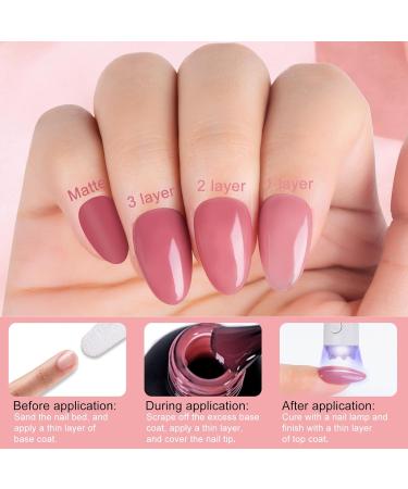 NXJ INFILILA Nude Gel Polish Set - 6 Colors Milky White & Jelly Nude - Translucent DIY Nail Art Kit for Home & Salon - 10ML Professional Quality - Buy Online on GoSupps.com