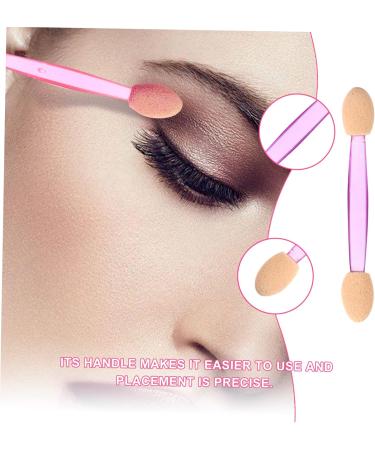 Healeved 100pcs Double Ended Eyeshadow Brush Double-ended Eyeshadow Cosmetic Eyeshadow Brush Kit Eye Shadow Sponge Dual Sides Eyeshadow Makeup Applicator - Buy Online on GoSupps.com