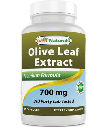 Best Naturals Olive Leaf Extract, 700 Mg, 90 Count 90 Count (Pack of 1) - Buy Online on GoSupps.com