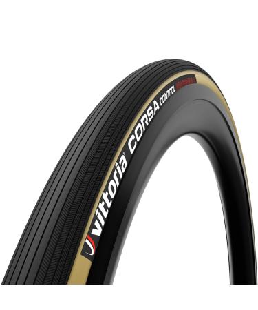 Vittoria Corsa Control Graphene 2.0 - Road Bike Tire - Foldable Bicycle Tires for Performance in Rough Roads para/blk/blk 700x28c