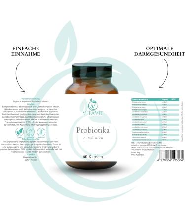 VitaVit Probiotics - 25 Billion CFU for Optimal Gut Health | International Shipping Available - Buy Online on GoSupps.com