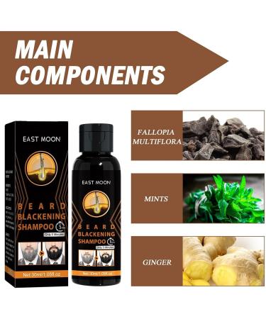 Yemyap Beard Coloring for Men - 30ml Natural Herb Formula | Gradual Mustache Color Shampoo | Premium Beard Products - Buy Online on GoSupps.com