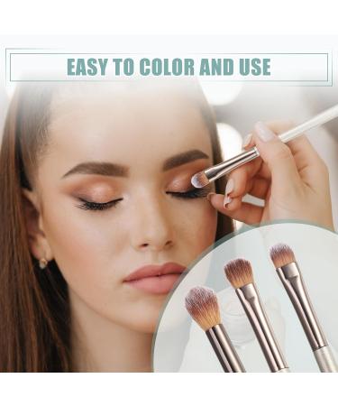 VOCOSTE 2pcs Double-ended Makeup Brush Kit - Under Eye Concealer & Highlighter Eyeshadow Brush | Premium Wooden Handle Smudger Tool for Flawless Makeup - Buy Online on GoSupps.com