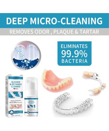 Spots Removal Aligner Cleaner with Mint Extract - Refreshing Foam for Braces & Aligners | 30 ml Safe & Effective Care - Buy Online on GoSupps.com