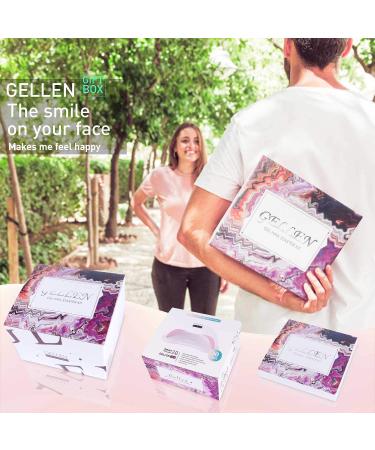 Gellen Gel Nail Polish Kit with 72W UV LED Light & 12 Colors - All-In-One Manicure Set with Nail Art Decorations & Tools - Buy Online on GoSupps.com