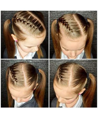 120 Pack Small Black Toddler Hair Ties for Girls & Women - Seamless Cotton Hair Ties 1.18 Inch - Thick Hair Accessories in Black - Buy Online on GoSupps.com