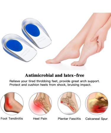 Gel Heel Cups - Anti-Slip Inserts for Heel Pain Relief | Blister Prevention & Comfort | One Size Fits All - Buy Online on GoSupps.com