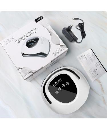 220W Professional UV Lamp for Gel Nails | Fast Touchscreen 4 Timers Portable LED Nail Lamp - Perfect for Home & Salon Use - Buy Online on GoSupps.com