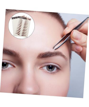 Didiseaon 4 sheets Hair-like False Brow Imitation Waterproof Fake Sticker Temporary Tattoos Eyebrows D 21x14.8cm Brown - Buy Online on GoSupps.com
