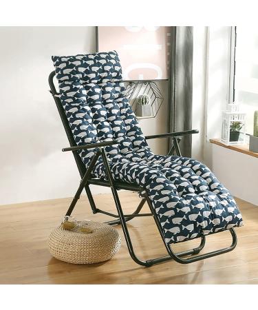 Non-Slip Recliner Cushion with Fixing Tie Thick Comfortable Lounger Seat Mat for Garden Swing Bench Practical Multifunctional Lounger Cushion