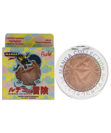 Rude Cosmetics Manga Collection Twinkle Twinkle Highlighter - Rudekos Dragon Highlighter Women 0.14 oz
