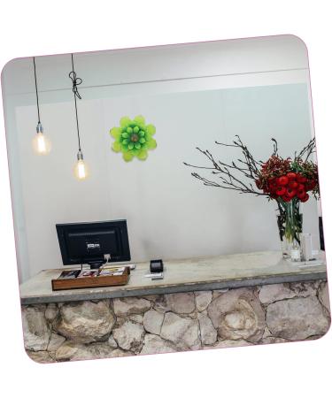 Decor Decoration Shaped Exquisite Flower Iron Garden Hanging Craft Indoor Wall Pendant Wall-mounted 30X30cm Green - Buy Online on GoSupps.com