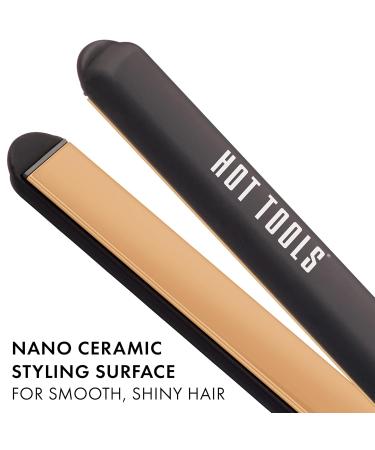 Hot Tools Nano Ceramic Digital Flat Iron with Extra-long Plates 1 Inch - Buy Online on GoSupps.com