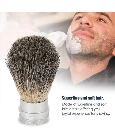 Beard Shaving Brush with Bristle Hair & Aluminum Handle - Perfect for Men's Beard Grooming | 3.66 x 1.29 Inch - Buy Online on GoSupps.com