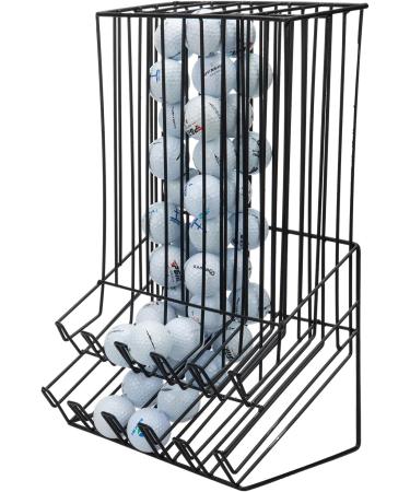 Miniature Golf Ball Holder - Black Metal Rack w/ 90 Capacity | MyGift Display Dispenser - Buy Online on GoSupps.com