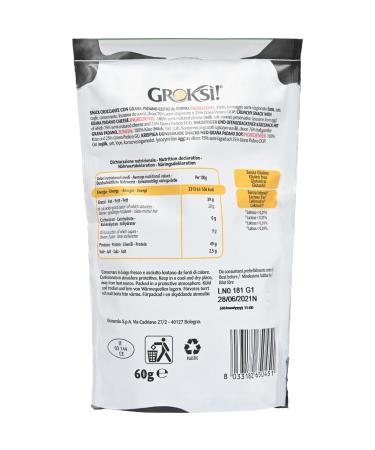 GROKSi! Cheese Snack Set from Italy - Classico & Onion | Protein-Rich 60g & 50g Crackers - Buy Online on GoSupps.com